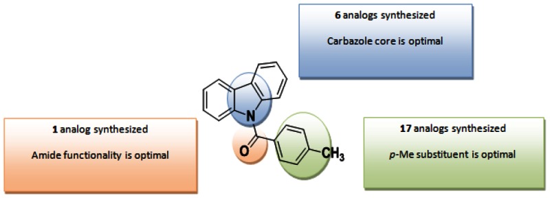 Figure 5. Summary of SAR Performed on the Carbazole Scaffold.