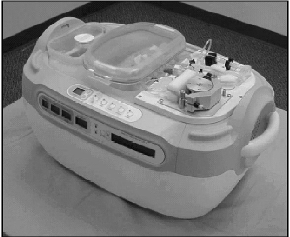 Figure 1. Kidney transport device previewed at the International Transplantation Society meeting in Rome, Italy (August 2000).