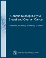 Cover of Genetic Susceptibility to Breast and Ovarian Cancer