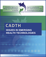 Cover of CADTH Issues in Emerging Health Technologies