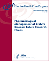 Cover of Pharmacological Management of Crohn's Disease: Future Research Needs