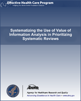 Cover of Systematizing the Use of Value of Information Analysis in Prioritizing Systematic Reviews