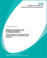 Cover of Organ Donation for Transplantation