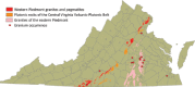 FIGURE 3.8. Distribution of Late Paleozoic fractionated granitic rocks and pegmatites.