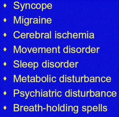 Slide 56, [Differential Diagnosis of Non-epileptic Events]. - An ...