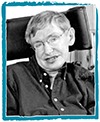 Photo of Professor Stephen W Hawking.