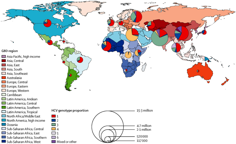 Fig 2 1 Worldwide Distribution Of Hcv Genotypes Guidelines For