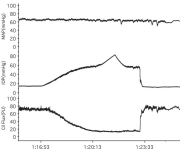 Figure 6.37. Absence of ciliary reactive hyperemia after ischemia in rabbit suggest little metabolic local control (author’s unpublished observation).