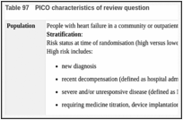 Table 97. PICO characteristics of review question.