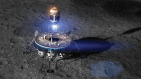 FIGURE 3.8. Artist's rendition of the Moon Express sample return architecture launching back to Earth from the Moon.