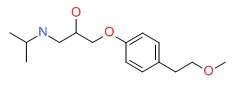 Metoprolol Chemical Structure