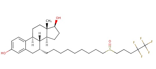 Image of Fulvestrant Chemical Structure