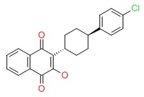 Chemical Structure for Atovaquone