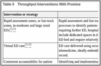 Table 5. Throughput Interventions With Promise.
