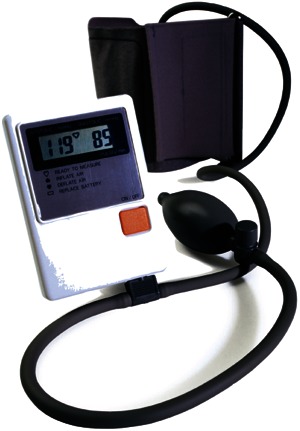 Toma presión digital para la medición de la tensión arterial de