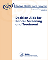 Cover of Decision Aids for Cancer Screening and Treatment