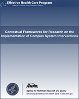 Cover of Contextual Frameworks for Research on the Implementation of Complex System Interventions