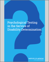 Cover of Psychological Testing in the Service of Disability Determination