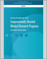 Cover of Evaluation of the Congressionally Directed Medical Research Programs Review Process
