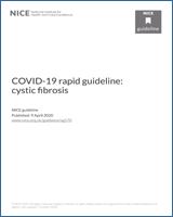 Cover of COVID-19 rapid guideline: cystic fibrosis