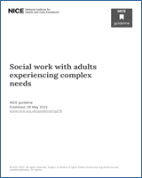 Cover of Social work with adults experiencing complex needs
