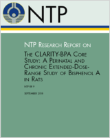 Cover of NTP Research Report on the CLARITY-BPA Core Study: A Perinatal and Chronic Extended-Dose-Range Study of Bisphenol A in Rats