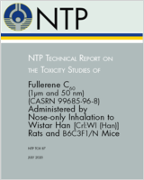 Cover of NTP Technical Report on the Toxicity Studies of Fullerene C60 (1 μm and 50 nm) (CASRN 99685-96-8) Administered by Nose-only Inhalation to Wistar Han [Crl:WI (Han)] Rats and B6C3F1/N Mice