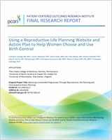 Cover of Using a Reproductive Life Planning Website and Action Plan to Help Women Choose and Use Birth Control