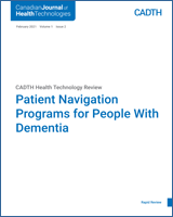 Cover of Patient Navigation Programs for People With Dementia