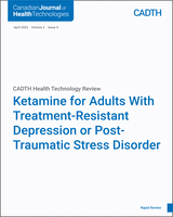 Cover of Ketamine for Adults With Treatment-Resistant Depression or Post-Traumatic Stress Disorder