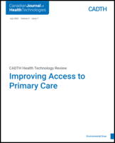 Cover of Improving Access to Primary Care