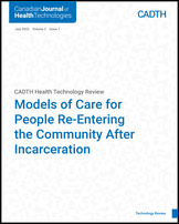 Cover of Models of Care for People Re-Entering the Community After Incarceration