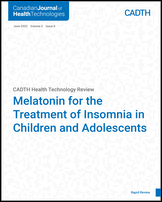 Cover of Melatonin for the Treatment of Insomnia in Children and Adolescents