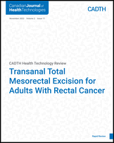 Cover of Transanal Total Mesorectal Excision for Adults With Rectal Cancer