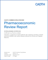 Cover of Pharmacoeconomic Review Report: Ocrelizumab (Ocrevus)