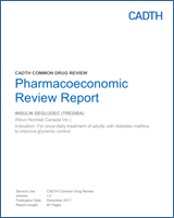 Cover of Pharmacoeconomic Review Report: Insulin Degludec (Tresiba)