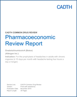 Cover of Pharmacoeconomic Review Report: OnabotulinumtoxinA (Botox)