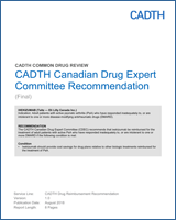 Cover of CADTH Canadian Drug Expert Committee Recommendation: Ixekizumab (Taltz — Eli Lilly Canada Inc.)