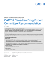 Cover of CADTH Canadian Drug Expert Committee Recommendation: Baricitinib (Olumiant — Eli Lilly Canada Inc.)