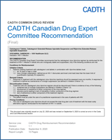 Cover of CADTH Canadian Drug Expert Committee Recommendation: Cabotegravir Tablets, Cabotegravir Extended-Release Injectable Suspension and Rilpivirine Extended-Release Injectable Suspension (Vocabria, Cabenuva — ViiV Healthcare ULC)