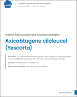 Cover of Axicabtagene ciloleucel (Yescarta)