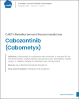 Cover of Cabozantinib (Cabometyx)