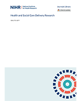 Cover of Optimising the impact of health services research on the organisation and delivery of health services: a mixed-methods study