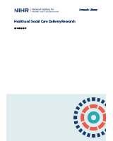 Cover of Early evidence of the development of primary care networks in England: a rapid evaluation study