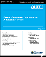 Cover of Access Management Improvement: A Systematic Review