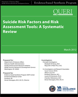 Cover of Suicide Risk Factors and Risk Assessment Tools: A Systematic Review