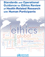 Cover of Standards and Operational Guidance for Ethics Review of Health-Related Research with Human Participants