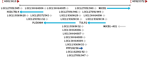 Genomic Context describing neighboring genes